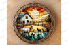 Stained Glass Farm Animals Clipart Bundle 13