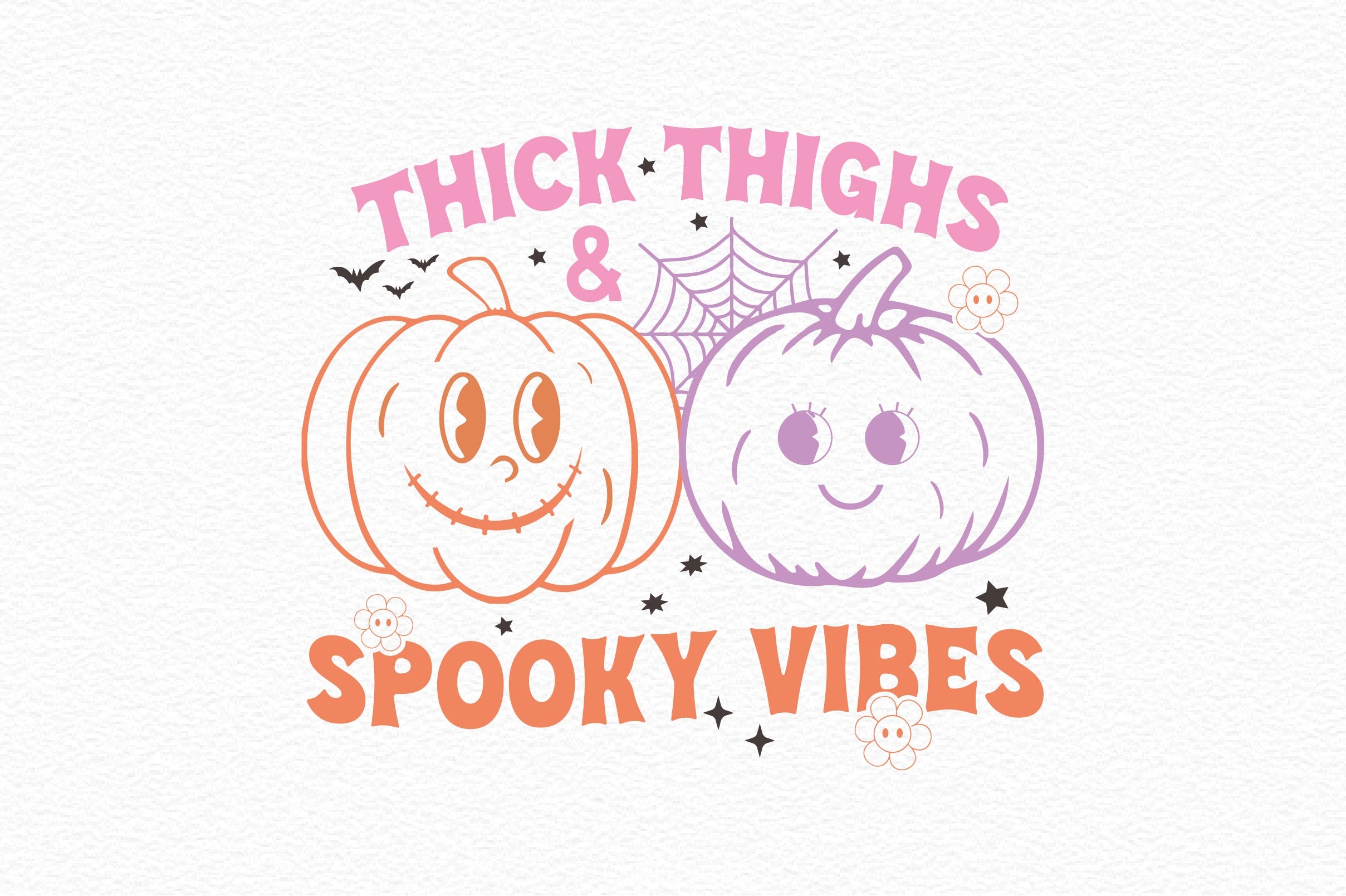 Thick Thighs And Spooky Vibes Clipart Bundle