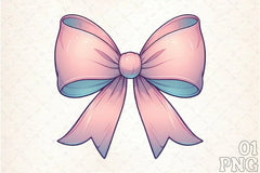 Coquette Bow Clipart Bundle 10 - CraftNest - Digital Crafting and Art