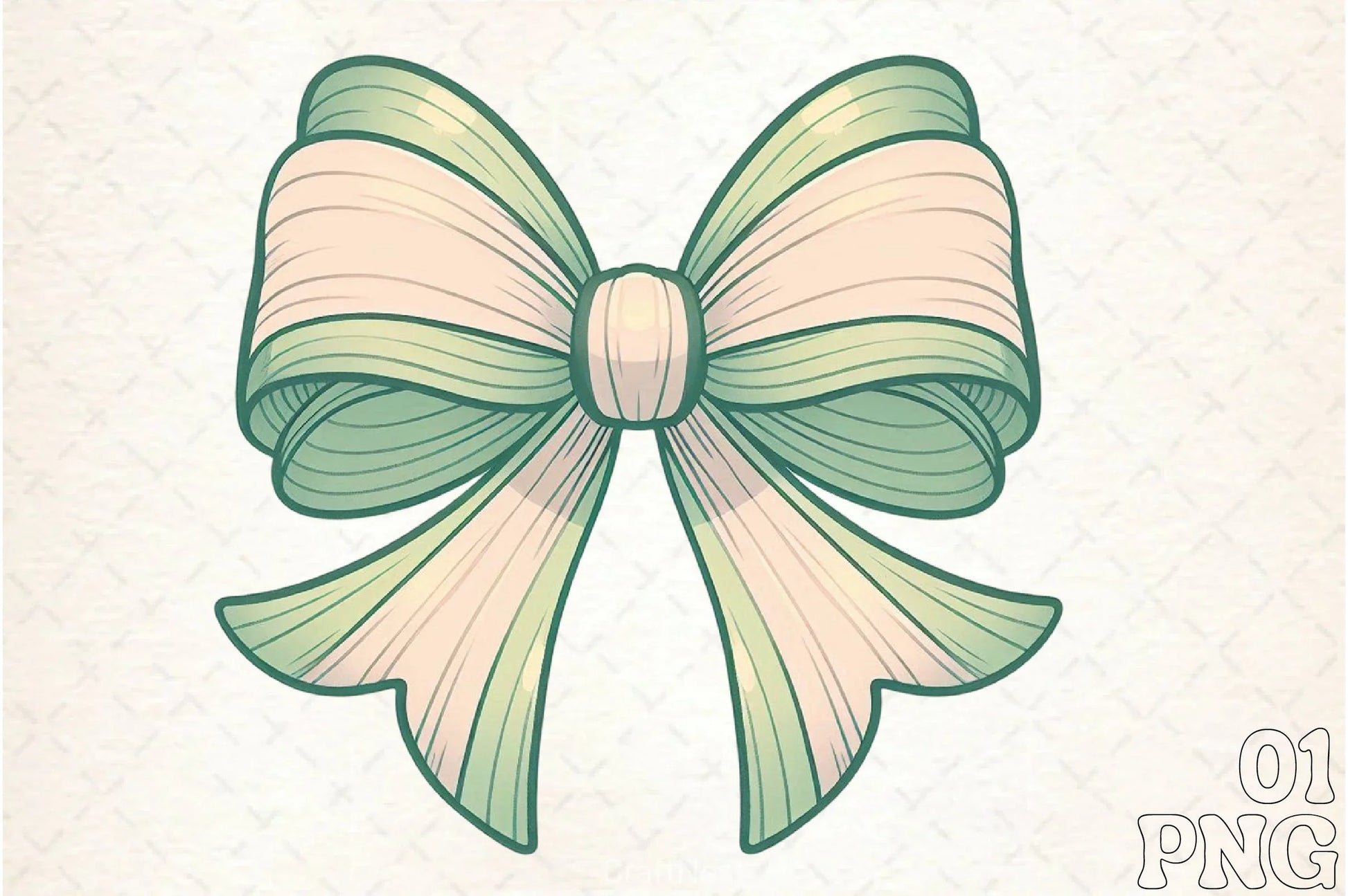 Green Coquette Bow Clipart Bundle - CraftNest - Digital Crafting and Art