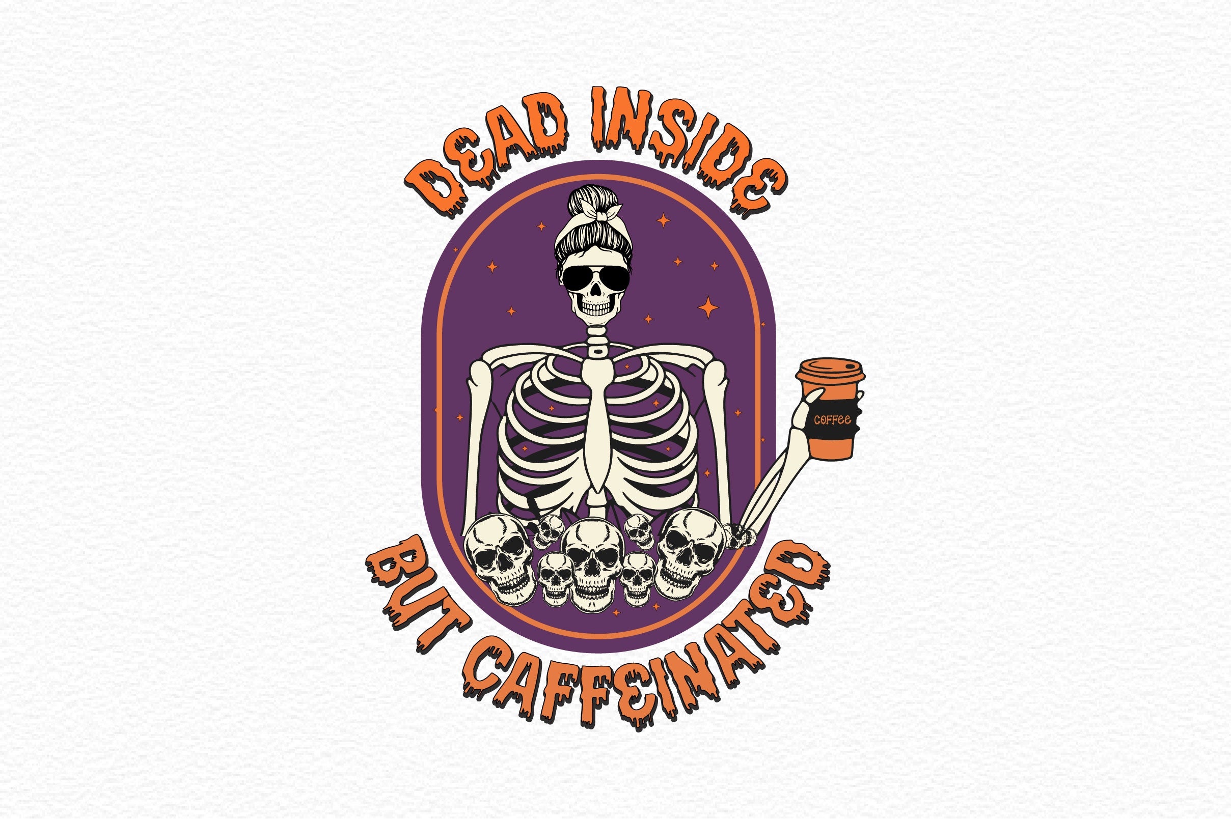 Dead Inside But Caffeinated SVG Bundle