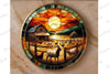 Stained Glass Farm Animals Clipart Bundle 11