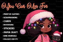 Christmas Girl Design Clipart Bundle 10 - CraftNest - Digital Crafting and Art