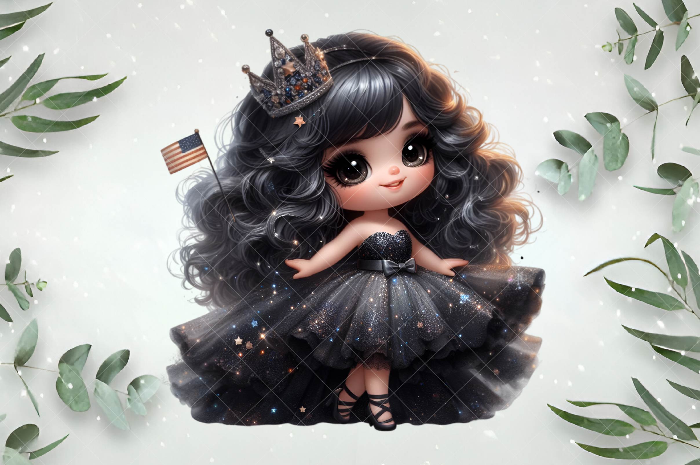 Cute Princess Design Clipart Bundle 1 - CraftNest - Digital Crafting and Art