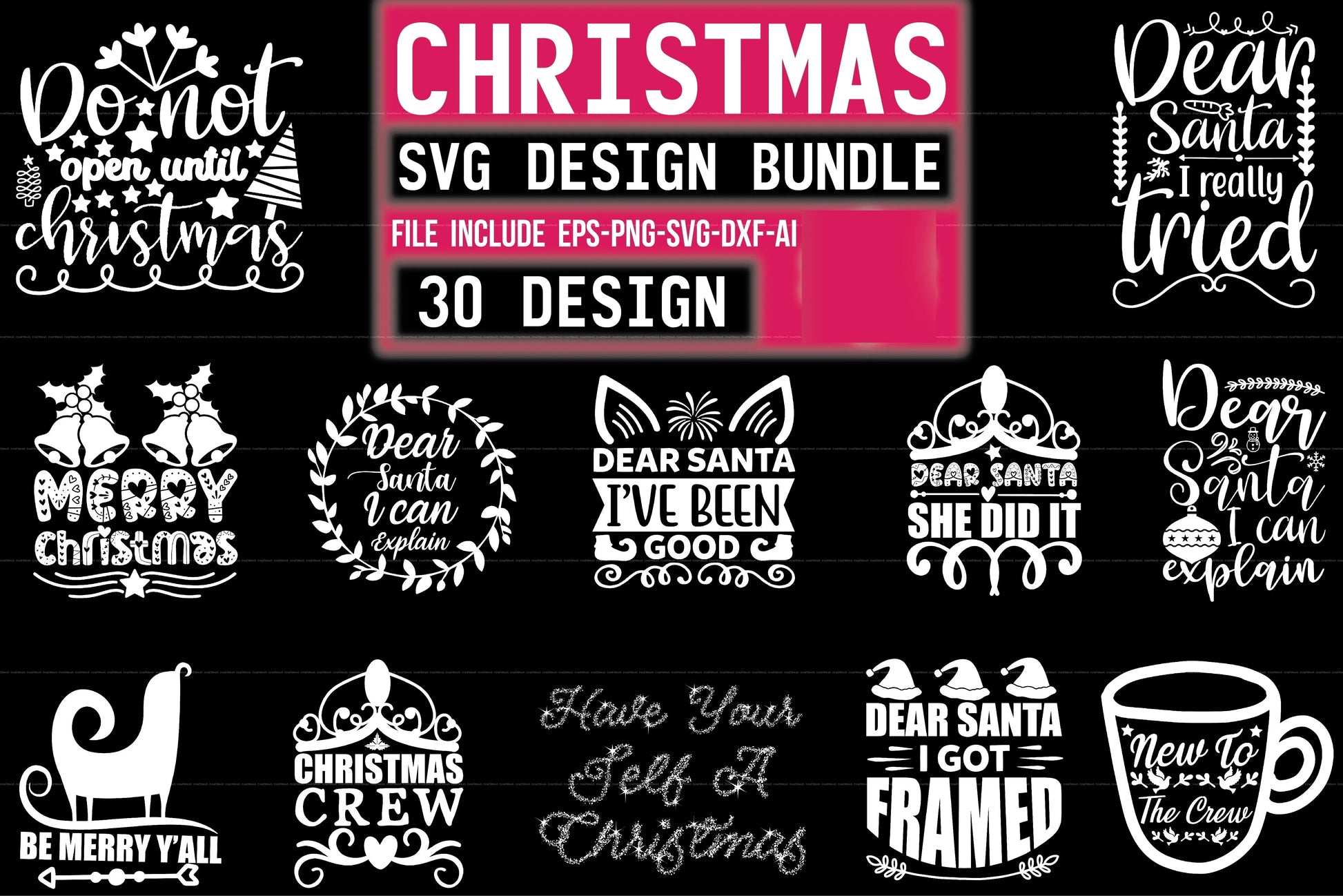 Christmas SVG Bundle 31 - CraftNest - Digital Crafting and Art