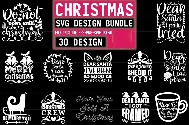 Christmas SVG Bundle 31 - CraftNest - Digital Crafting and Art