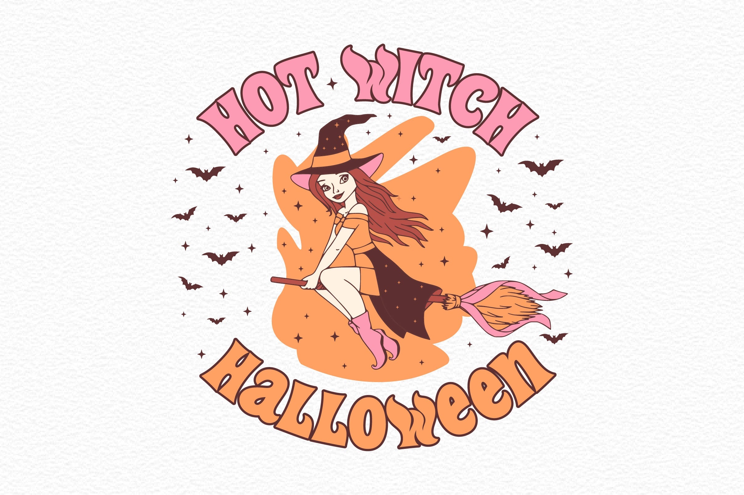 Hot Witch Halloween Clipart Bundle