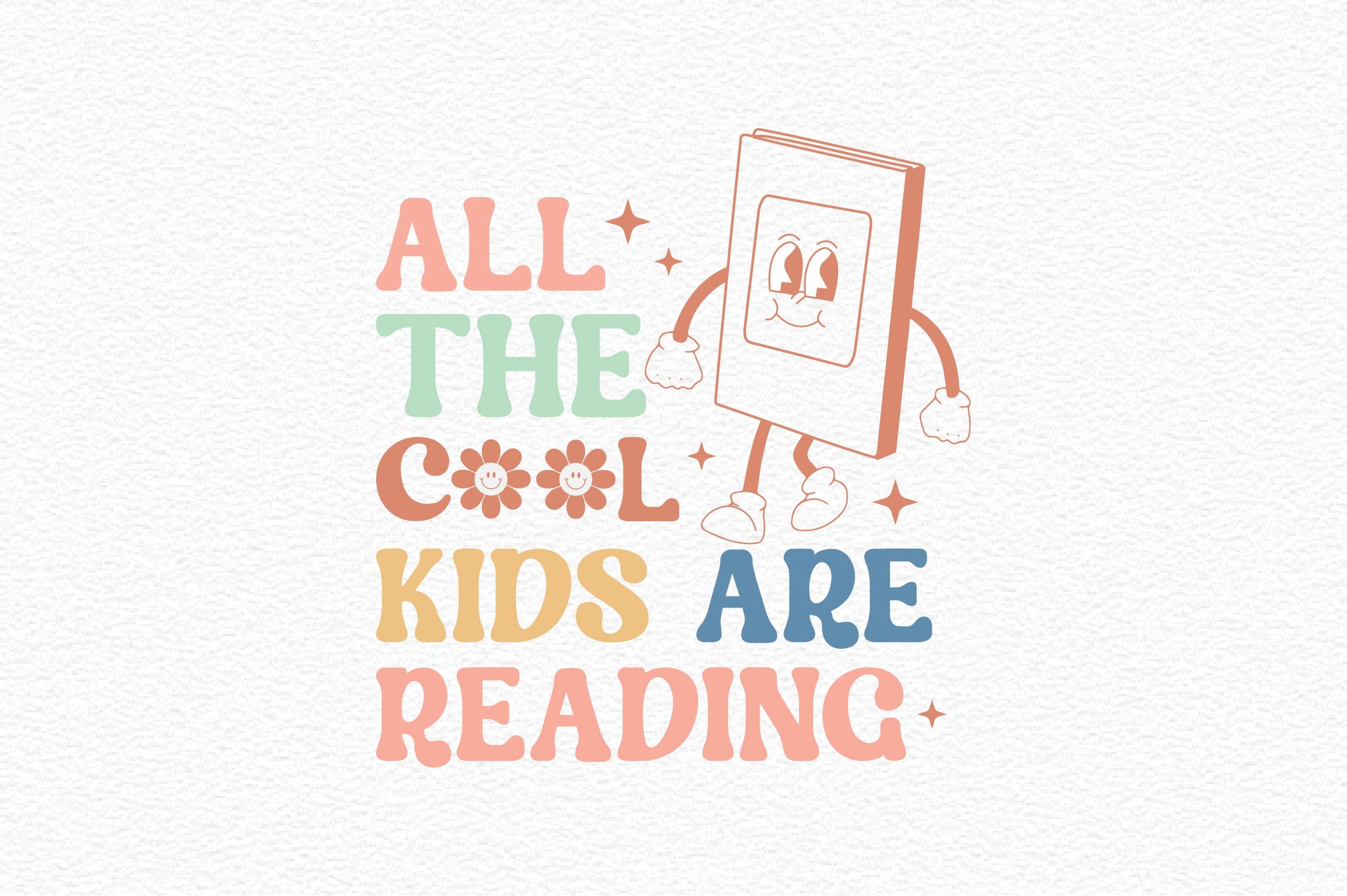 All The Cool Kids Are Reading SVG Bundle