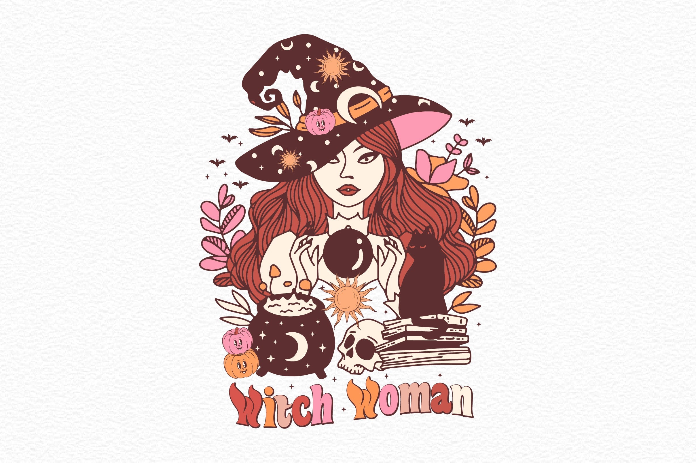 Witch Woman Clipart Bundle