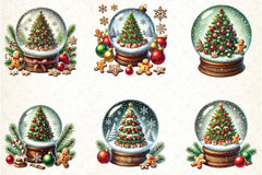 Christmas Snow Globe Clipart Bundle - CraftNest - Digital Crafting and Art