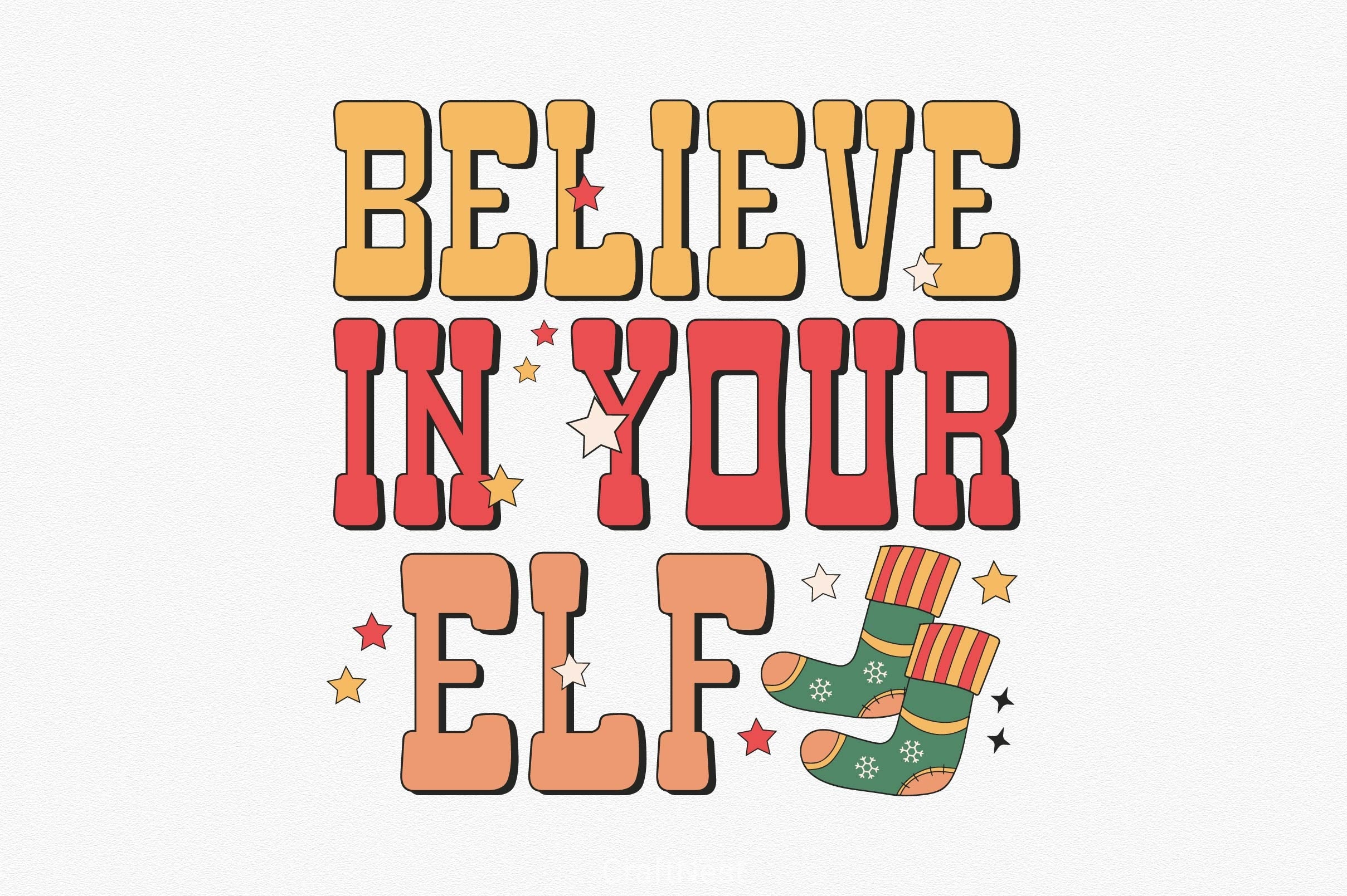 Believe In Your Elf Clipart Bundle