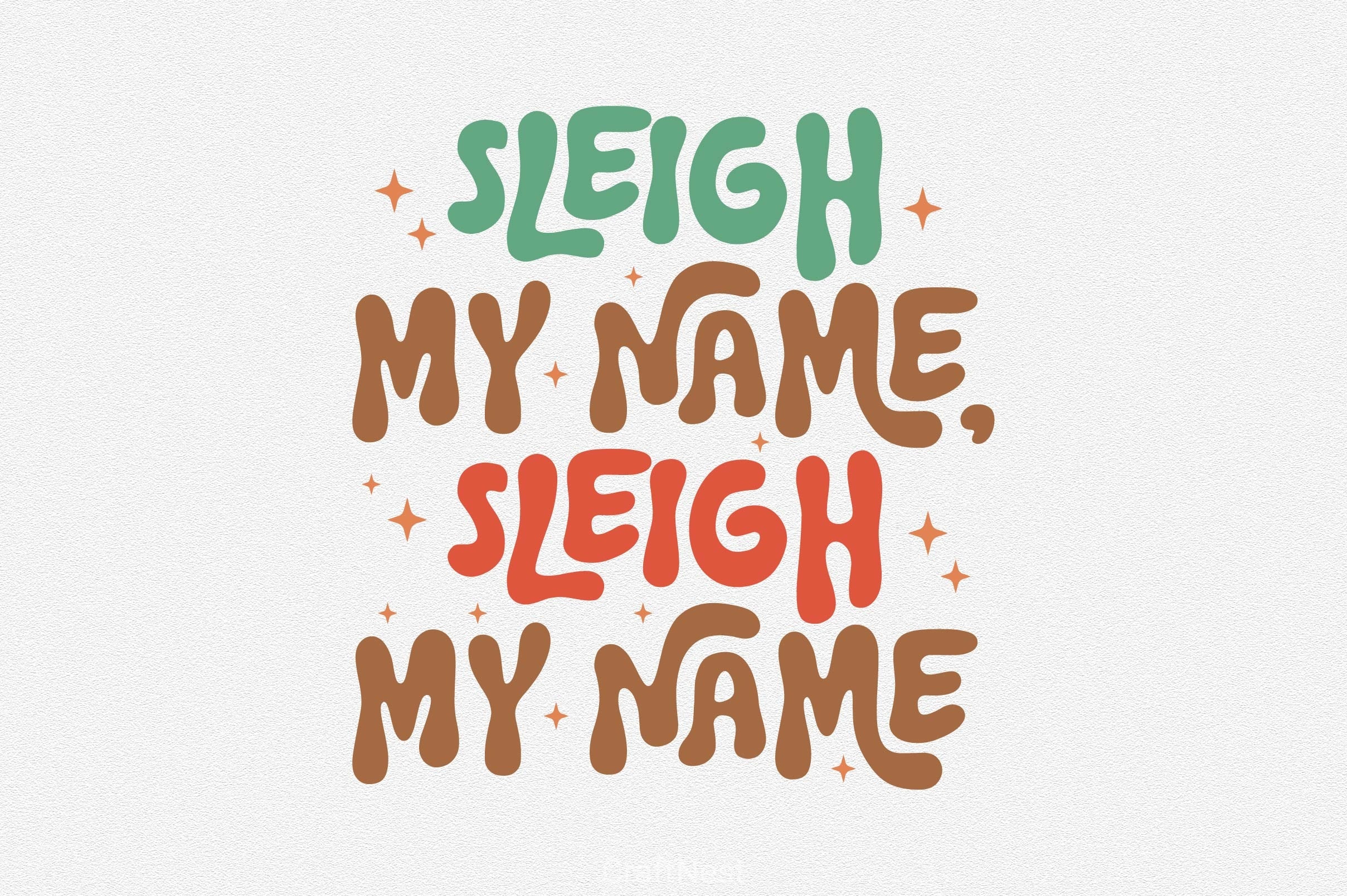 Sleigh My Name Clipart Bundle