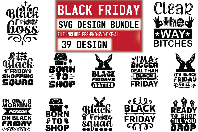 Black SVG Bundle - CraftNest - Digital Crafting and Art