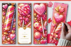 Valentine's Day Candy Bookmarks Journal - CraftNest - Digital Crafting and Art