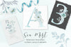 Sea Mist Alphabet Clipart Bundle