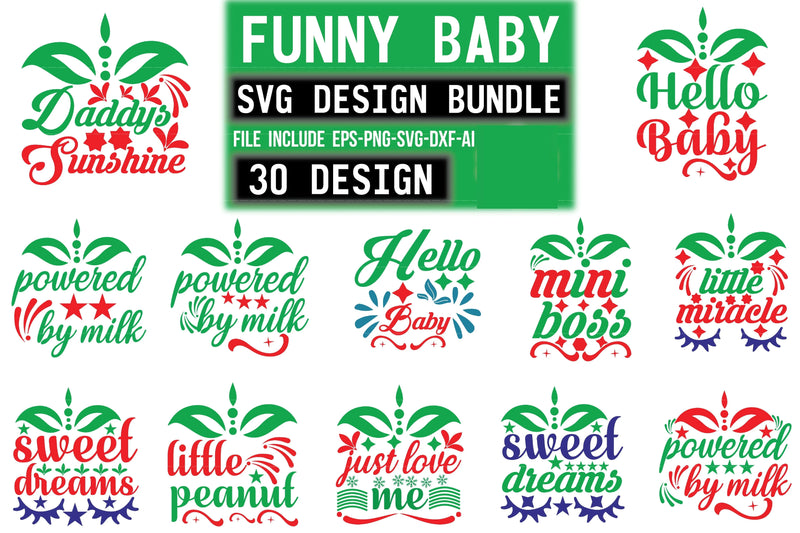 Baby SVG Bundle 99 - CraftNest - Digital Crafting and Art