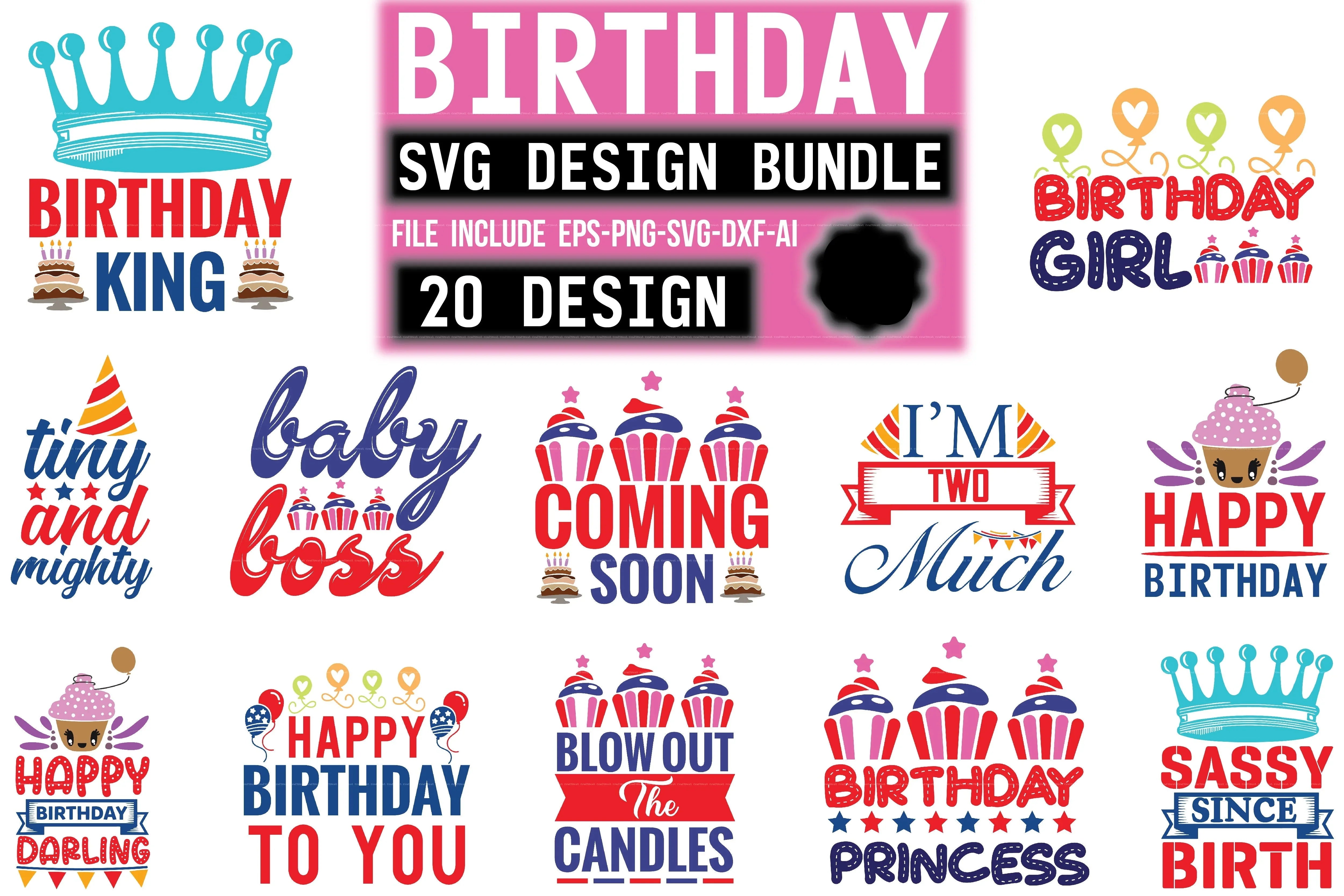 Birthday SVG Bundle
