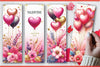 Valentine's Day Balloons Bookmarks