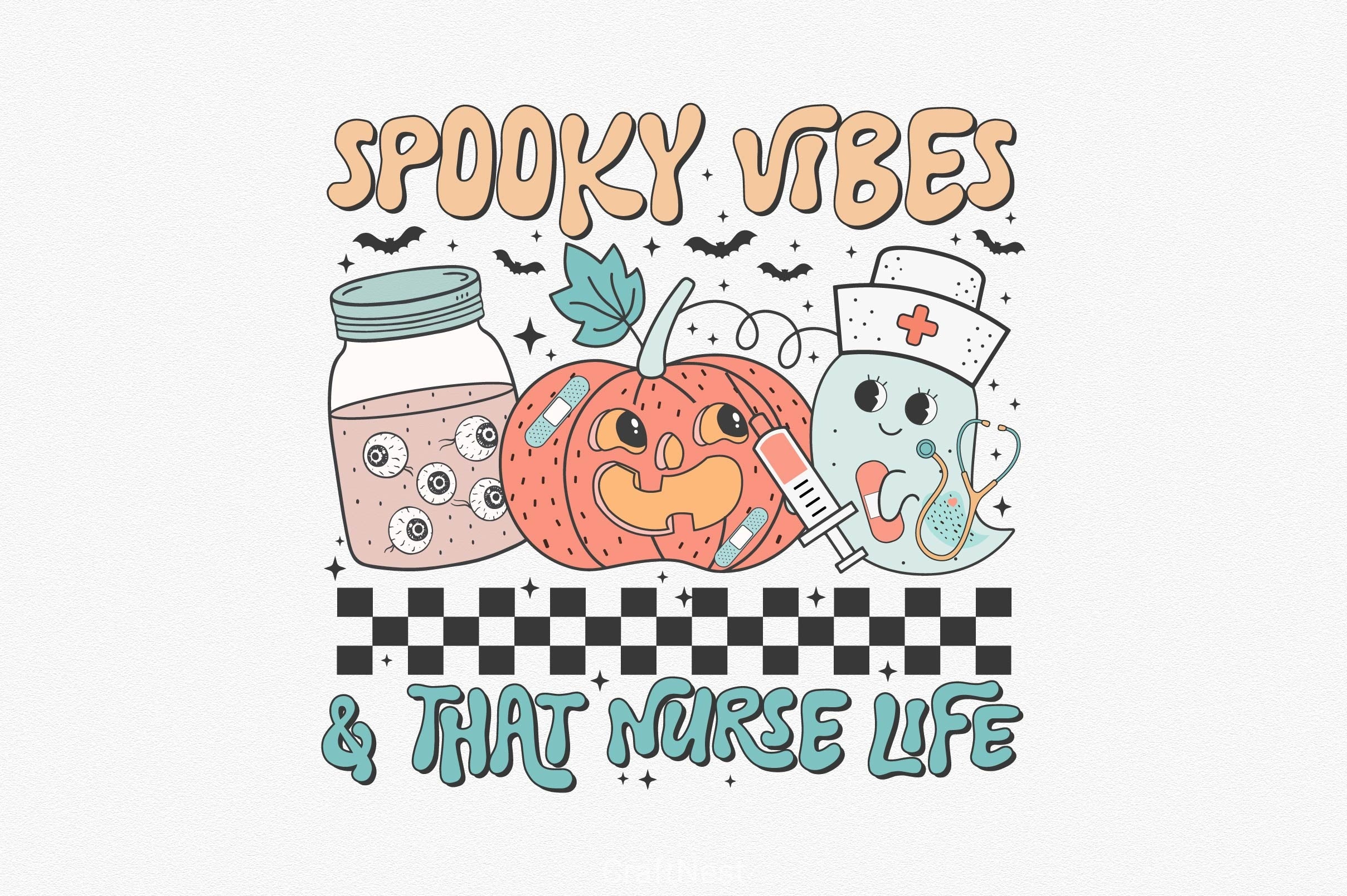 Spooky Vibes & That Nurse Life Clipart Bundle