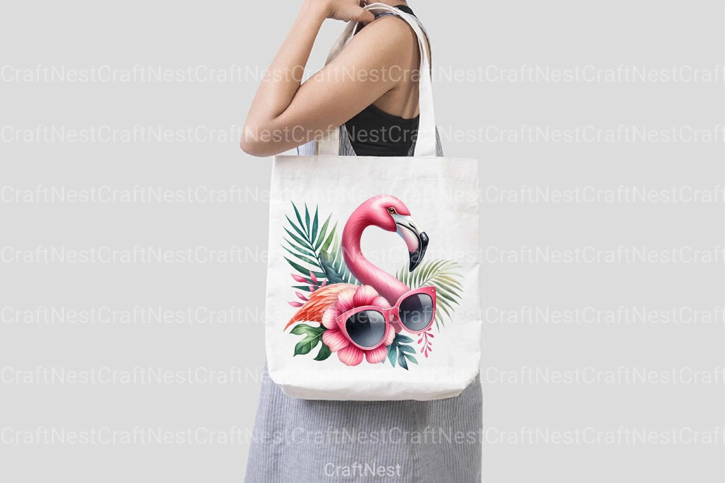 Flamingo Sunglasses Clipart Bundle - CraftNest - Digital Crafting and Art