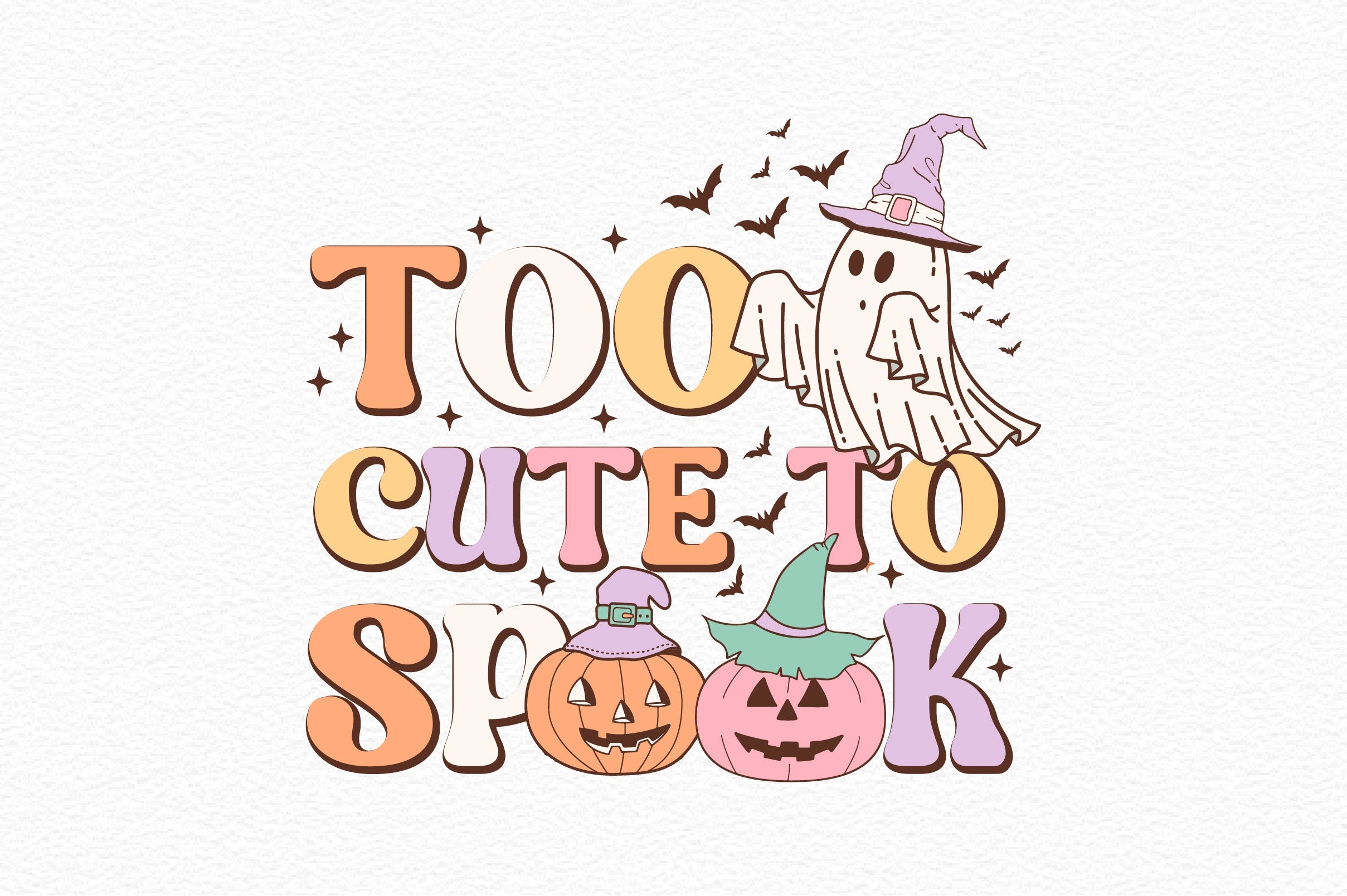 Too Cute To Spook Clipart Bundle