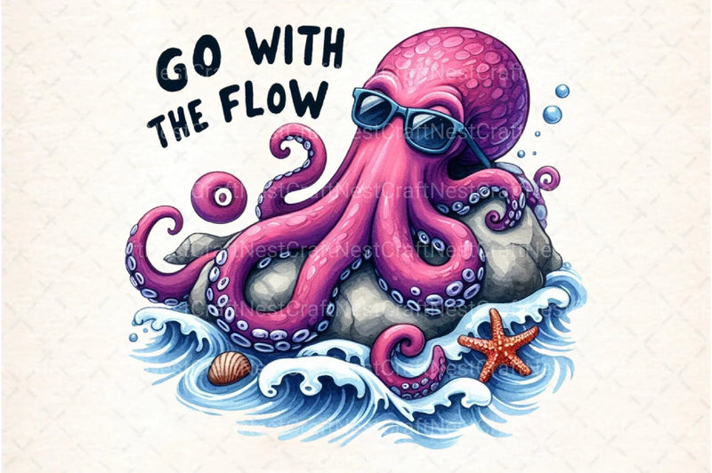 Go With The Flow Clipart Bundle - CraftNest - Digital Crafting and Art