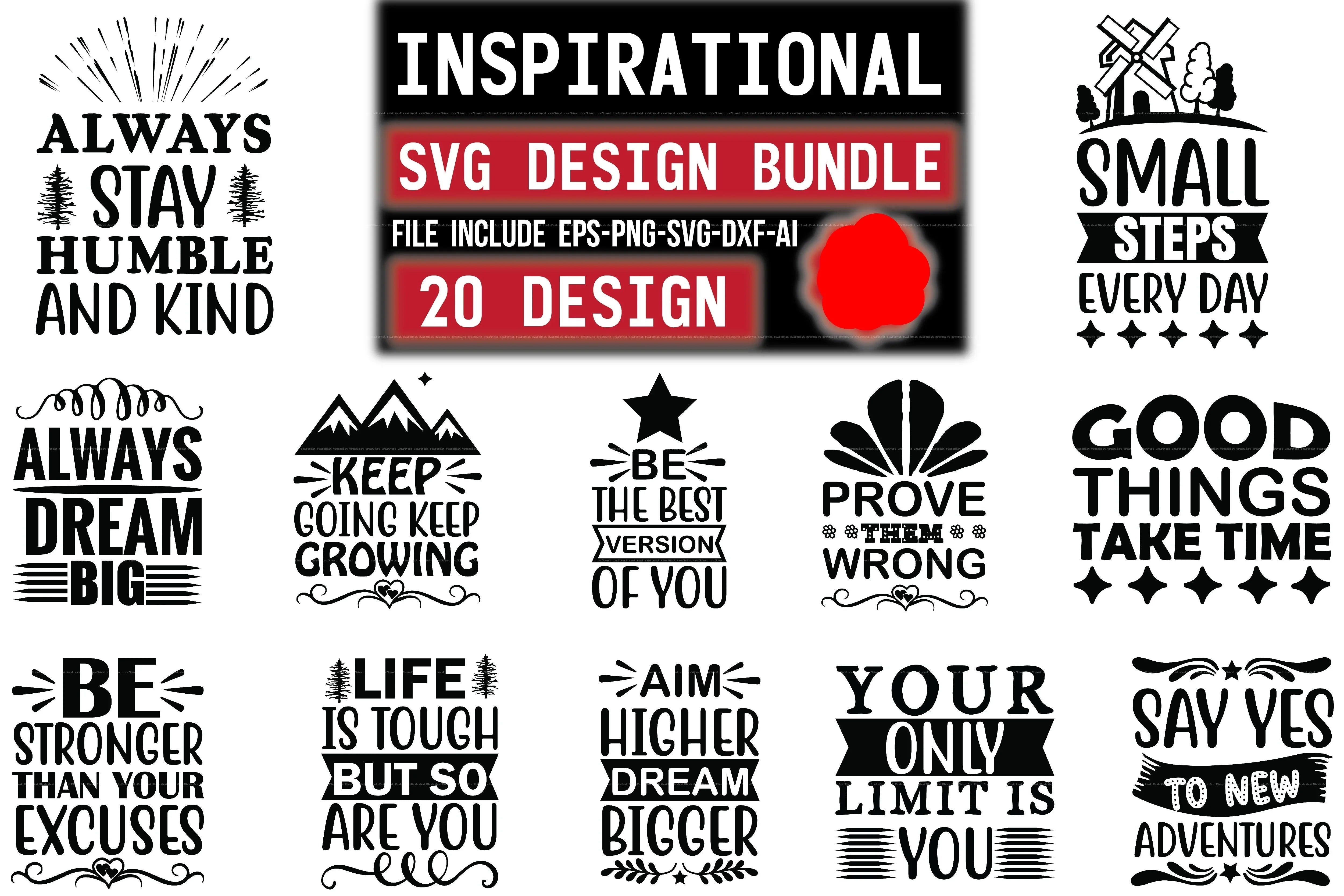 Inspirational Design SVG Bundle