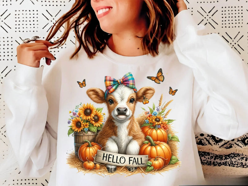 Autumn Highland Cow Clipart Bundle - CraftNest - Digital Crafting and Art