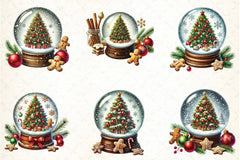 Christmas Snow Globe Clipart Bundle - CraftNest - Digital Crafting and Art