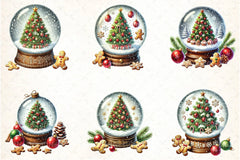Christmas Snow Globe Clipart Bundle 99 - CraftNest - Digital Crafting and Art