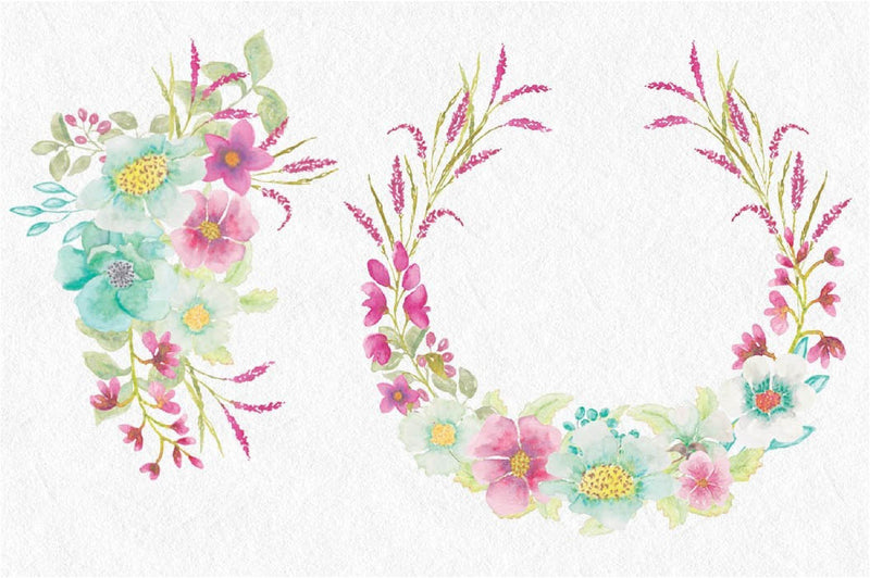 Pink Veronica Clip Art Pack Clipart Bundle - CraftNest - Digital Crafting and Art