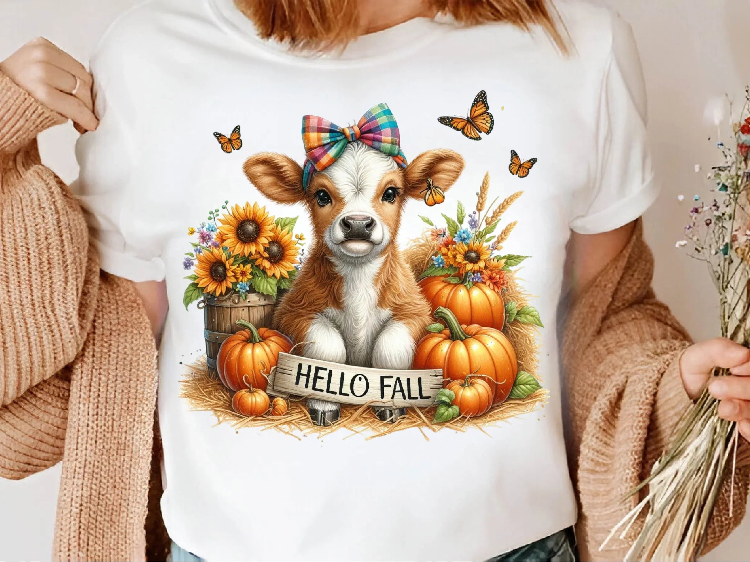 Autumn Highland Cow Clipart Bundle - CraftNest - Digital Crafting and Art