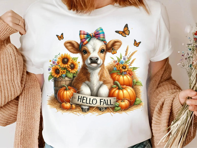 Autumn Highland Cow Clipart Bundle - CraftNest - Digital Crafting and Art