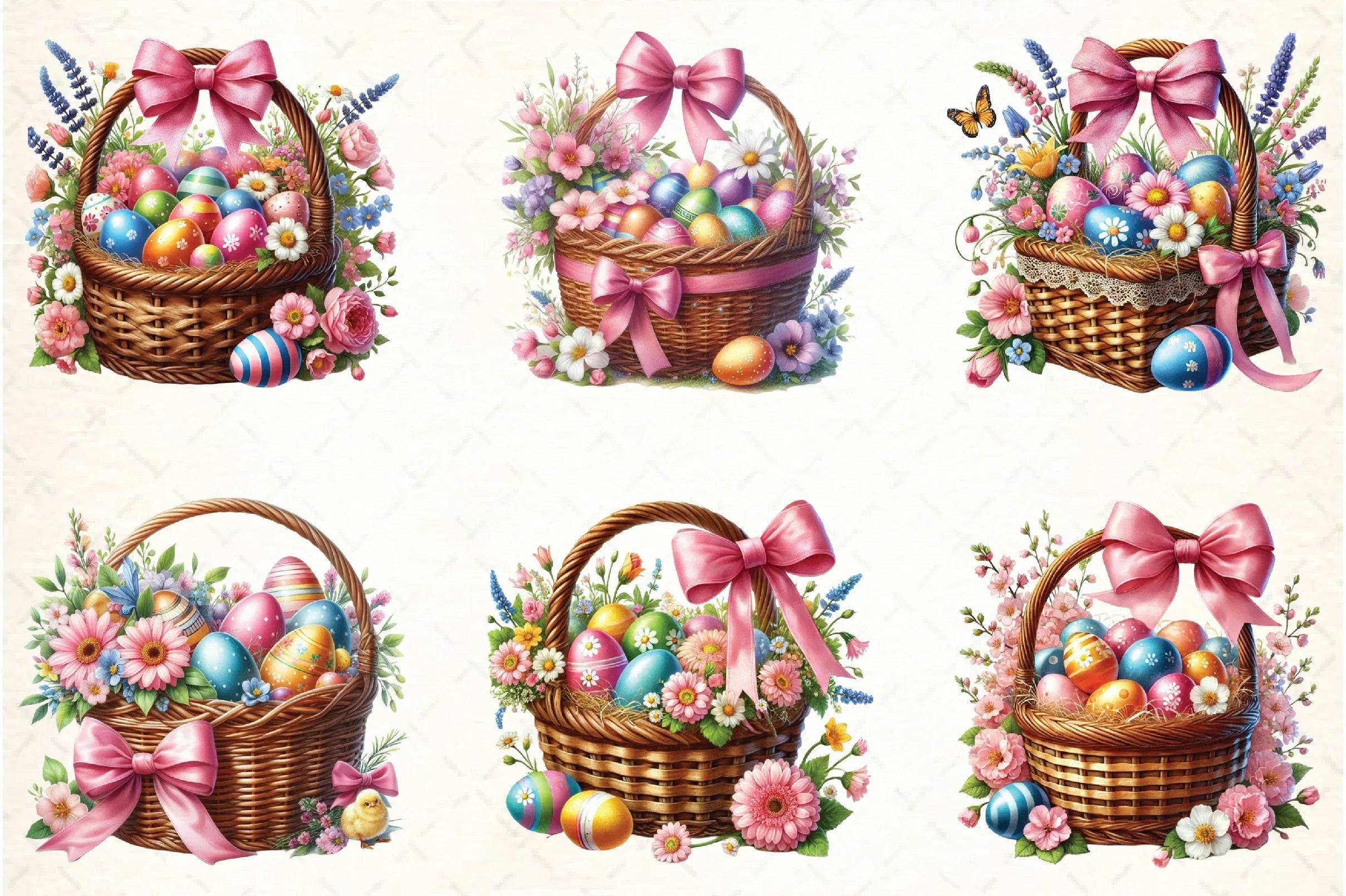 Easter Basket Clipart Bundle - CraftNest - Digital Crafting and Art