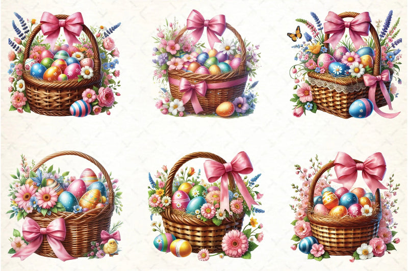 Easter Basket Clipart Bundle - CraftNest - Digital Crafting and Art