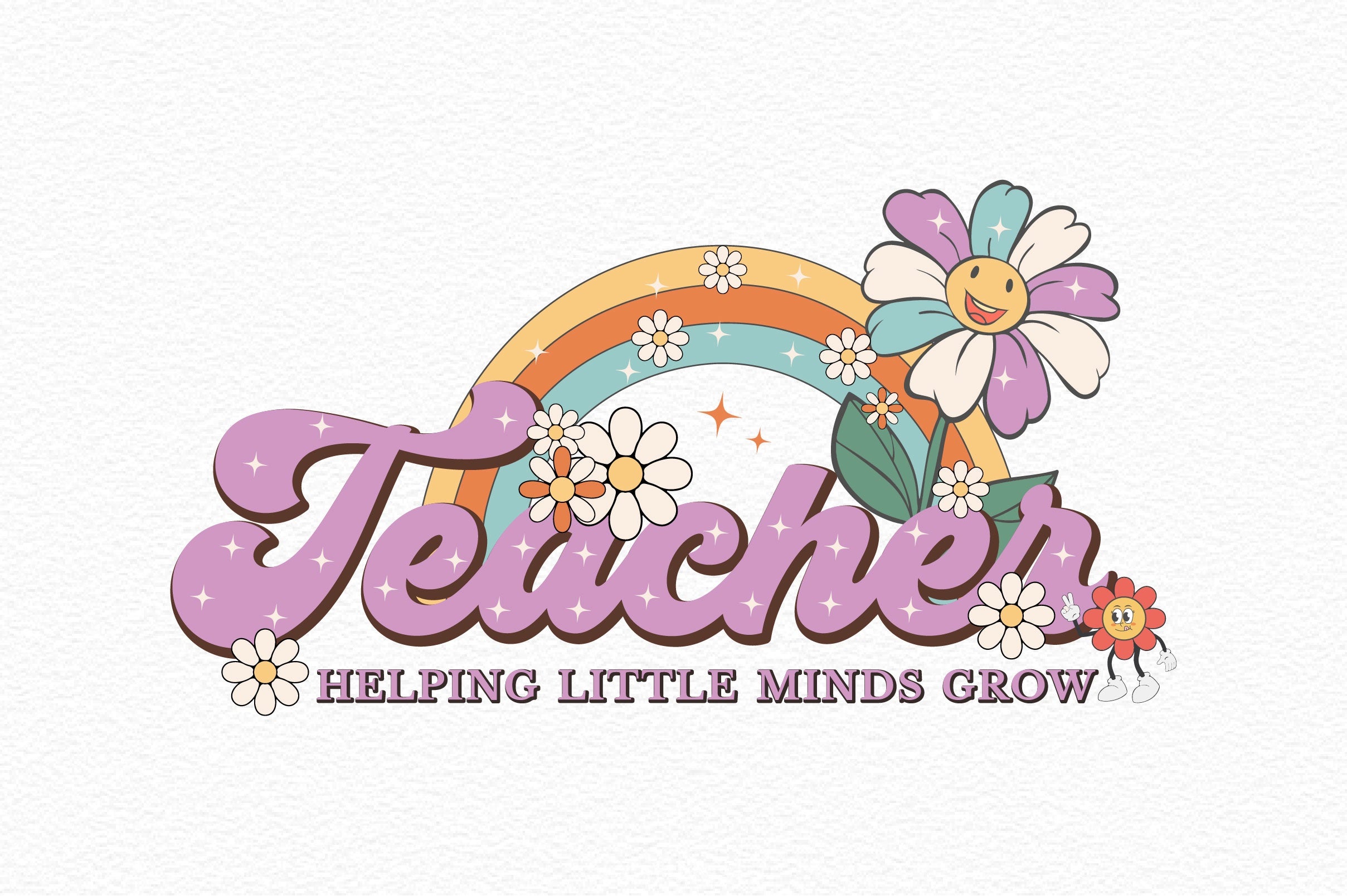 Teacher Helping Little Minds Grow Clipart Bundle