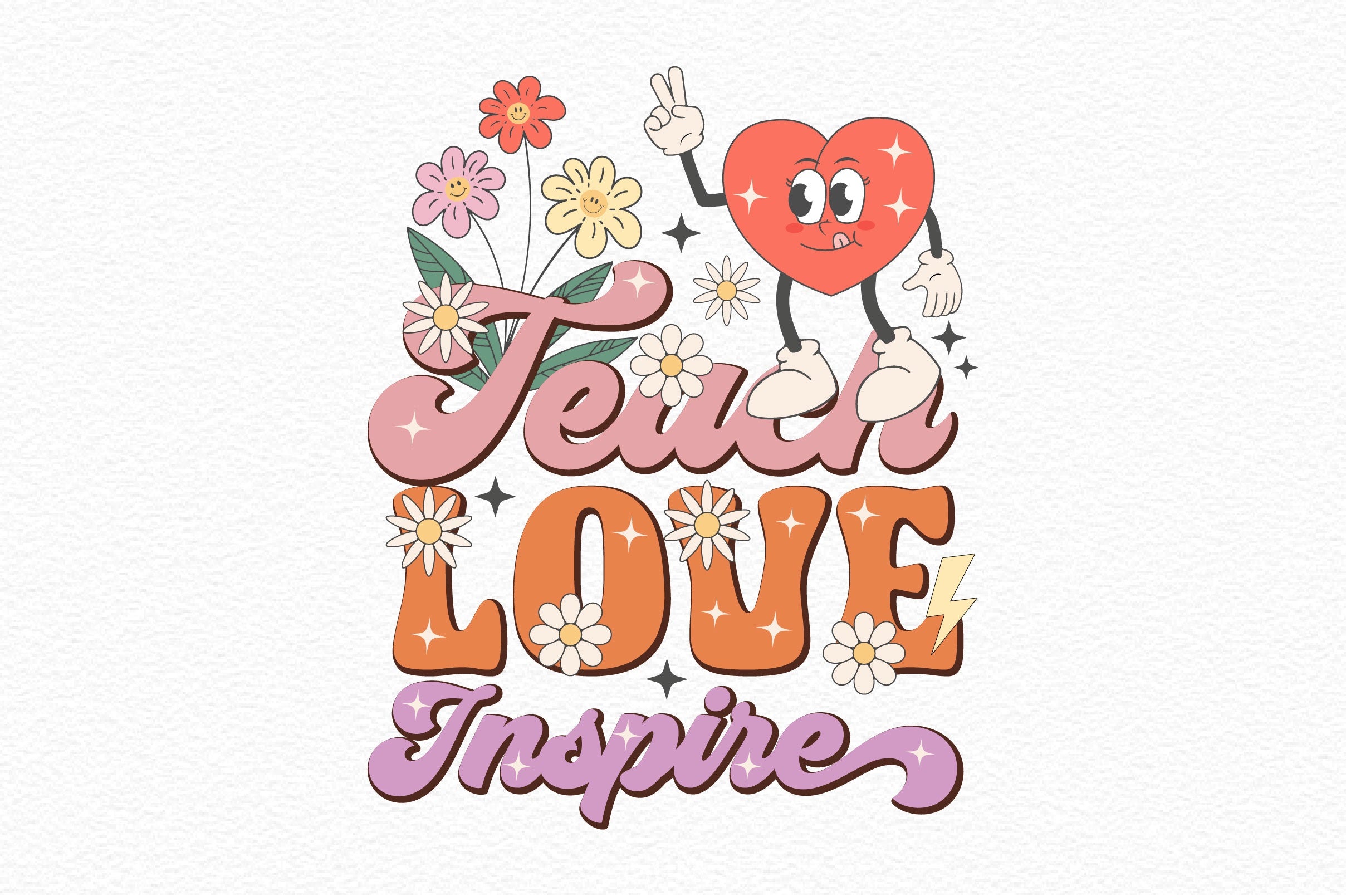 Teach Love Inspire Clipart Bundle 4