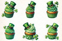 St. Patrick's Day Cupcake Clipart Bundle 1 - CraftNest - Digital Crafting and Art