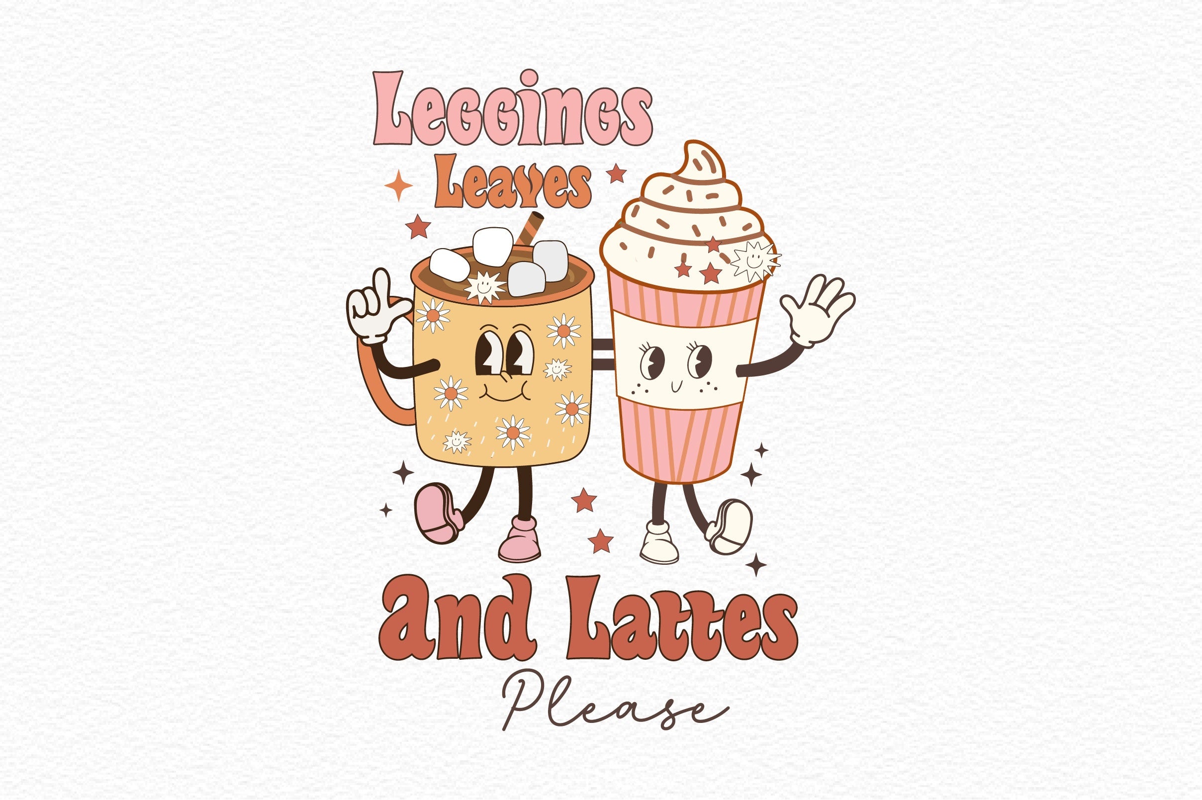 Leggings Leaves And Lattes Please Clipart Bundle