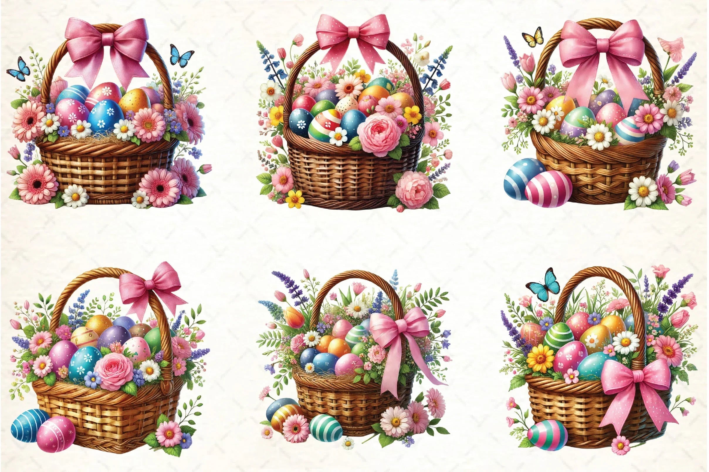 Easter Basket Clipart Bundle - CraftNest - Digital Crafting and Art