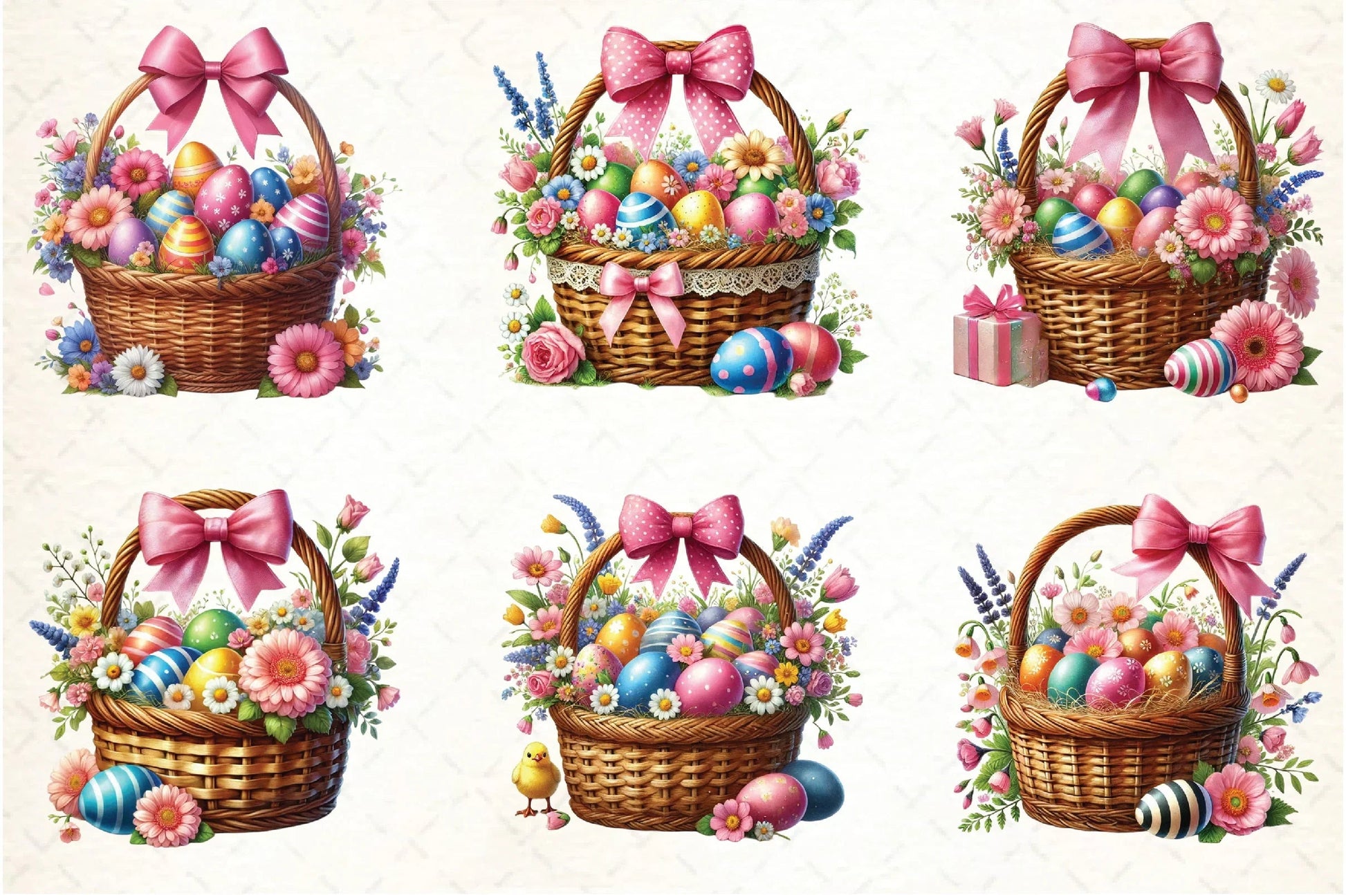 Easter Basket Clipart Bundle - CraftNest - Digital Crafting and Art