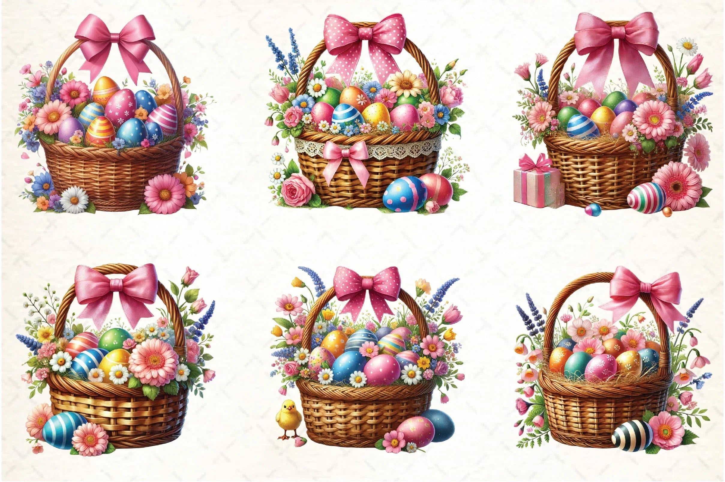 Easter Basket Clipart Bundle - CraftNest - Digital Crafting and Art