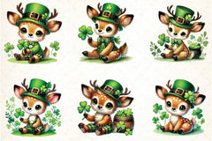 St. Patrick's Day Reindeer Clipart Bundle - CraftNest - Digital Crafting and Art