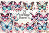 Valentine Butterfly Clipart Bundle