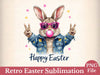 Happy Easter Rabbit Clipart Bundle 2