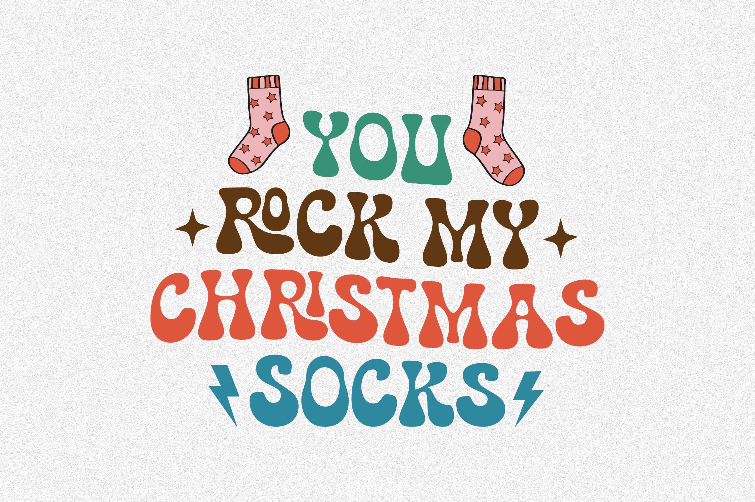 You Rock My Christmas Socks SVG Bundle 1