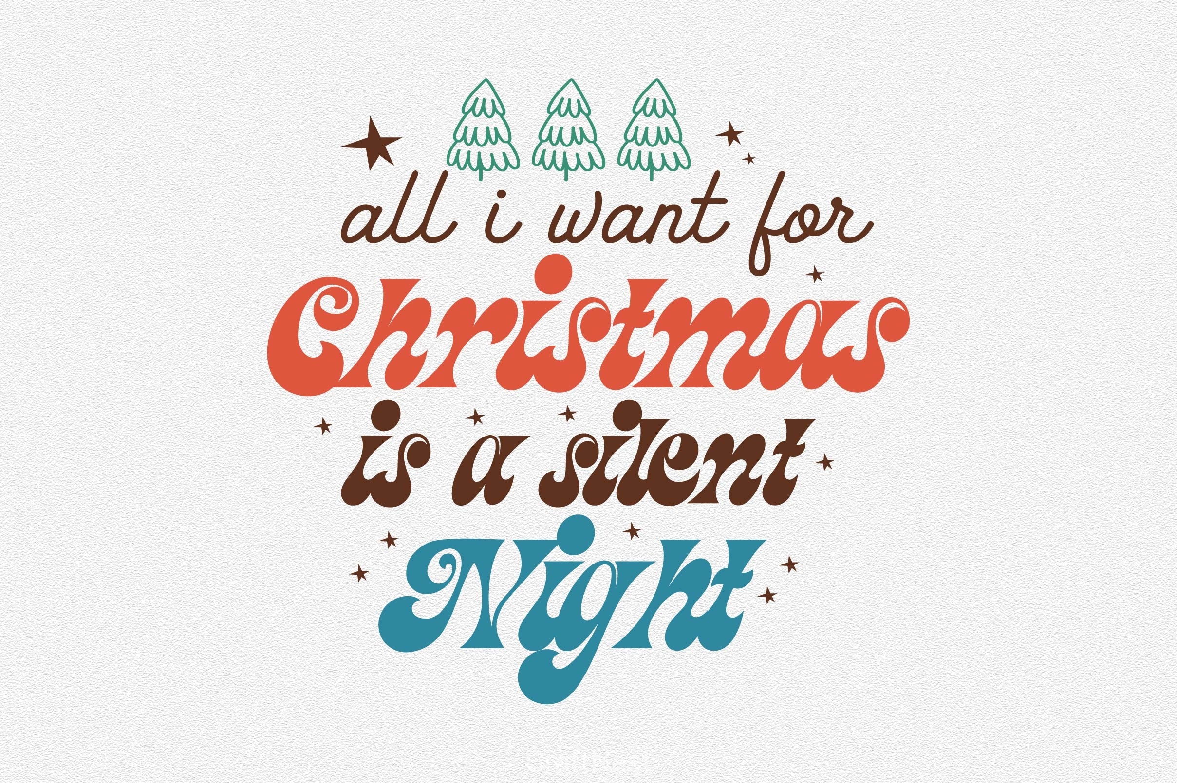 All I Want For Christmas Is A Silent Night SVG Bundle