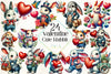 Cute Vintage Rabbit Clipart Bundle