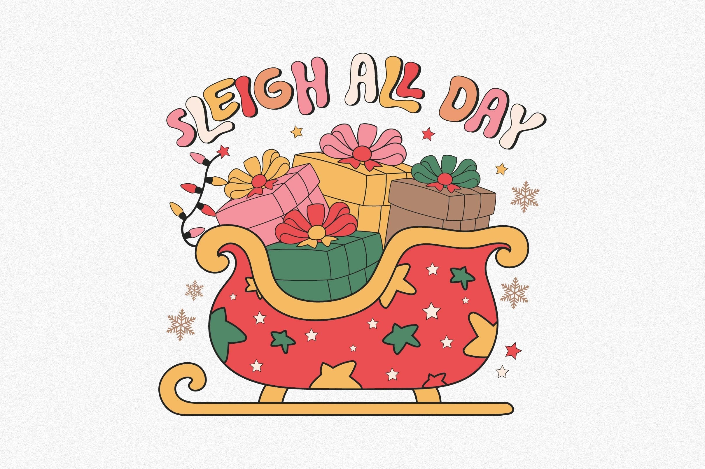 Sleigh All Day Clipart Bundle