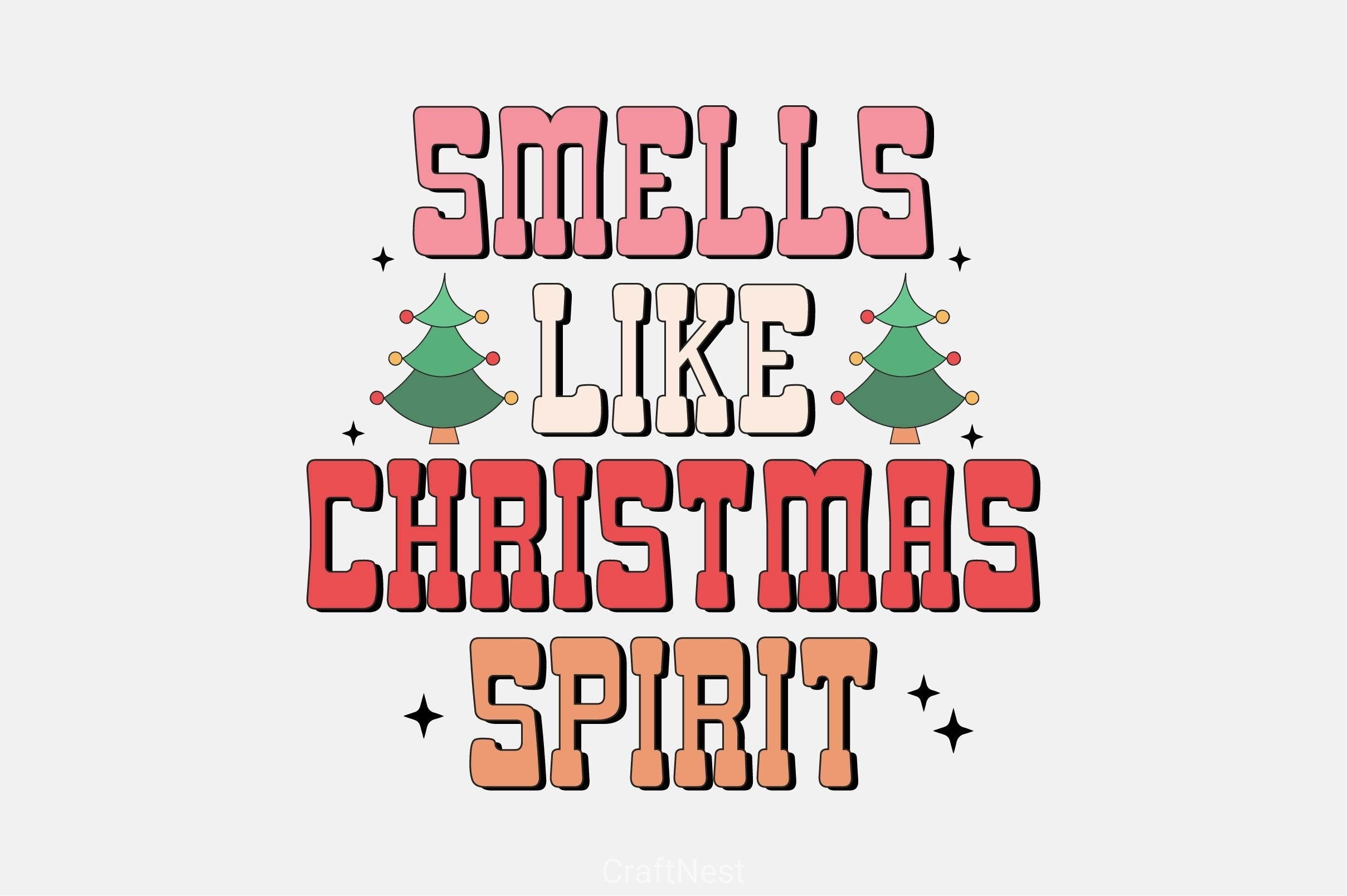 Smells Like Christmas Spirit Clipart Bundle